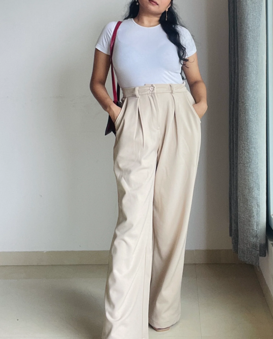 Cream Trouser