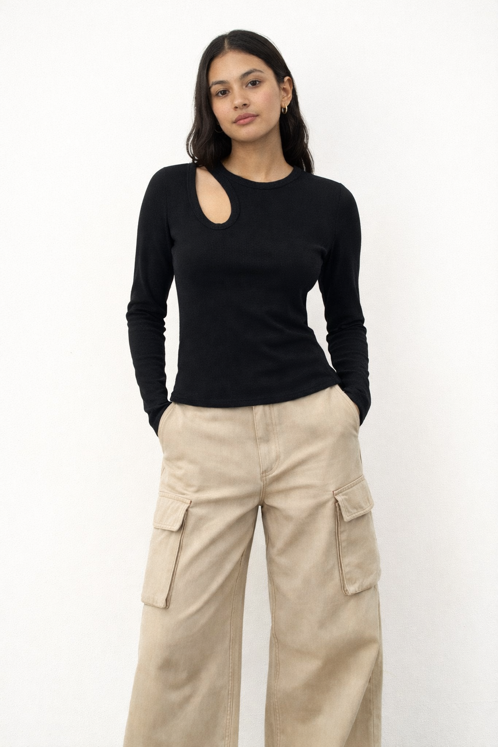 Shoulder Cut Out Top