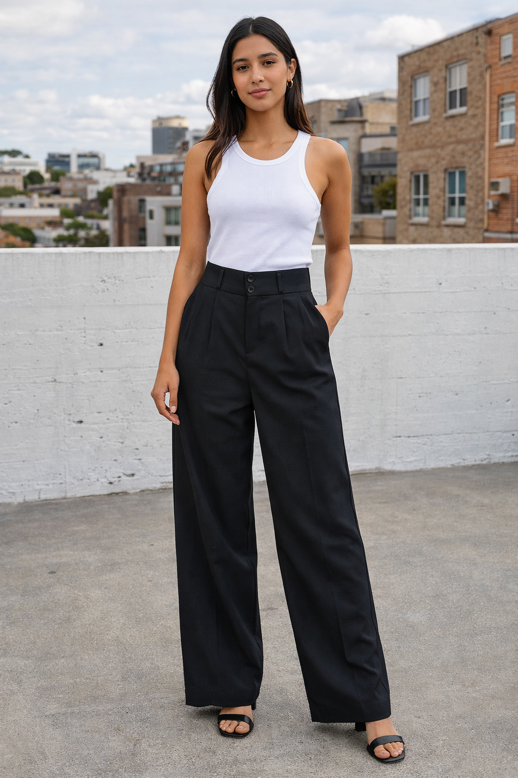 Wide Leg Trouser Pant