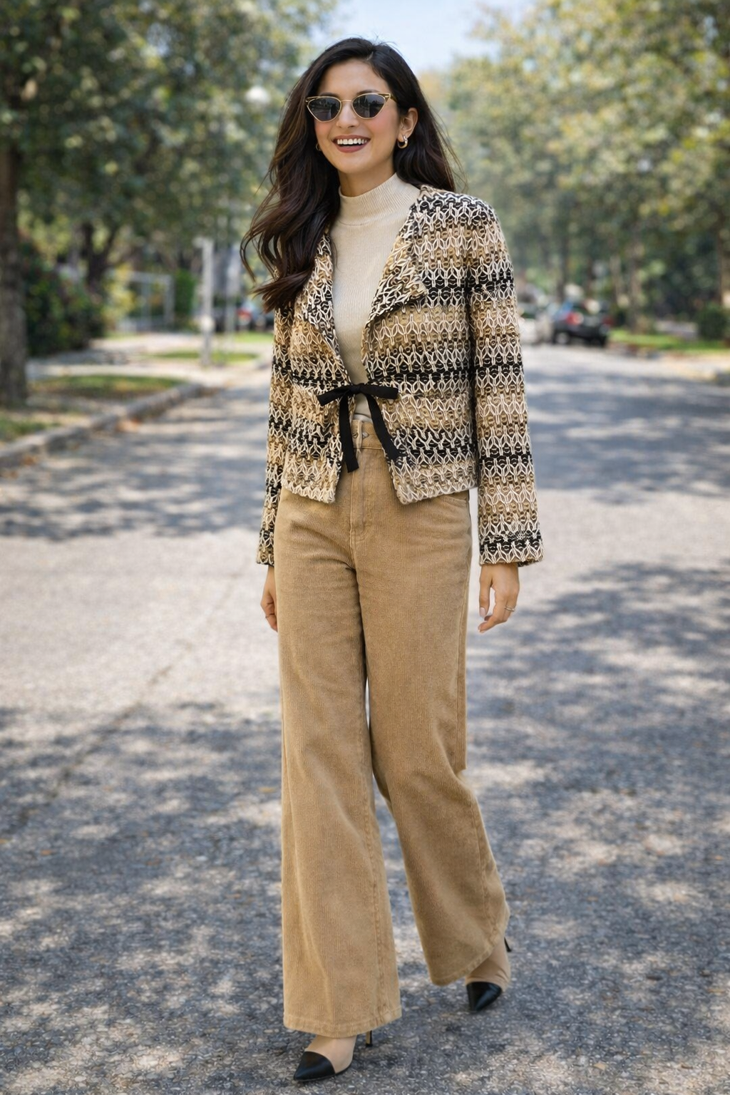 Jute Knit Casual Jacket