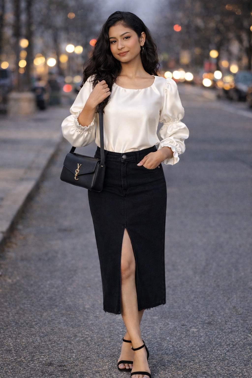 Pearl Satin Top