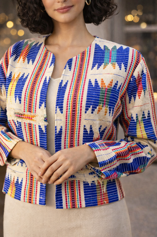 Colourful Jacquard Jacket