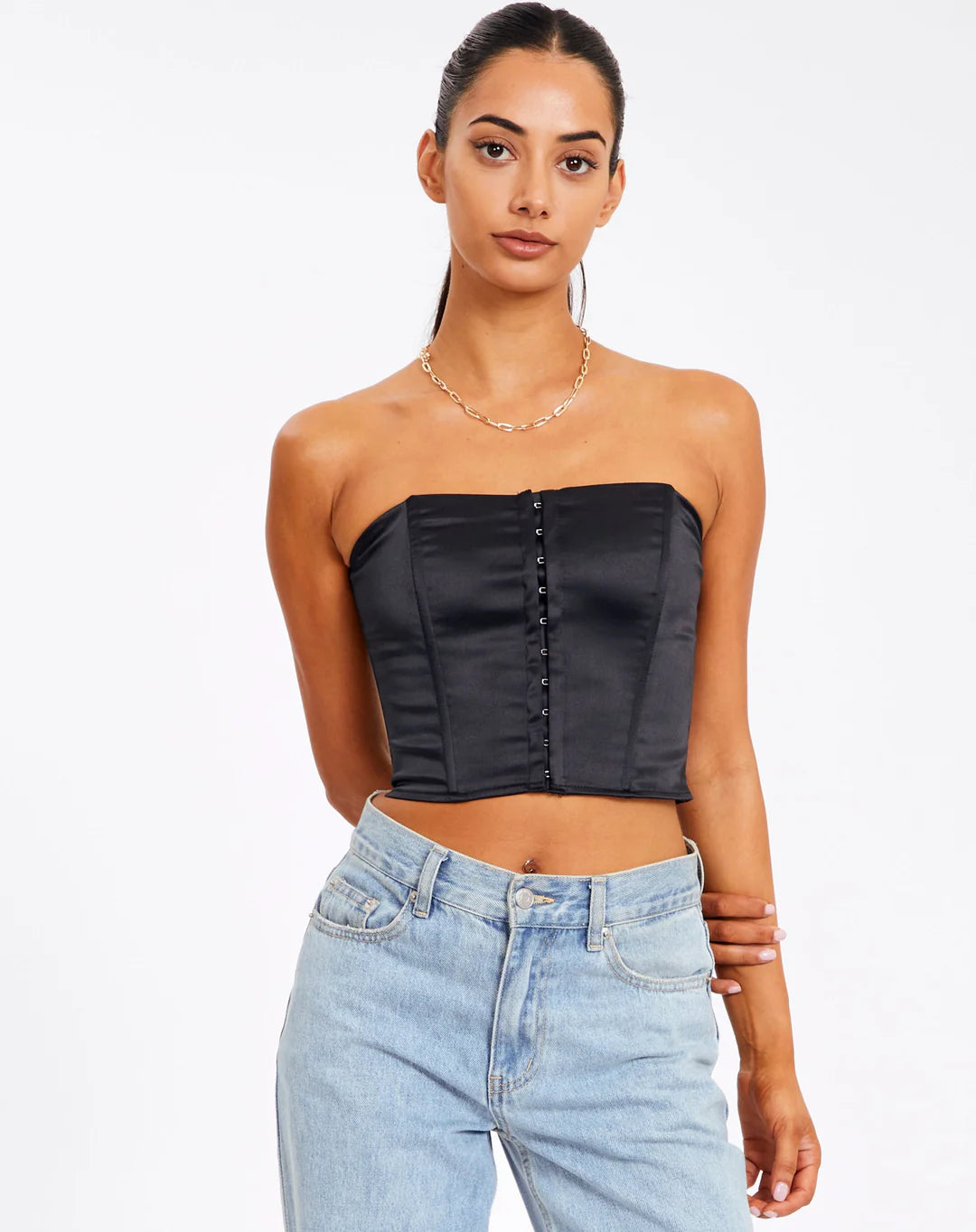 Satin Corset Top