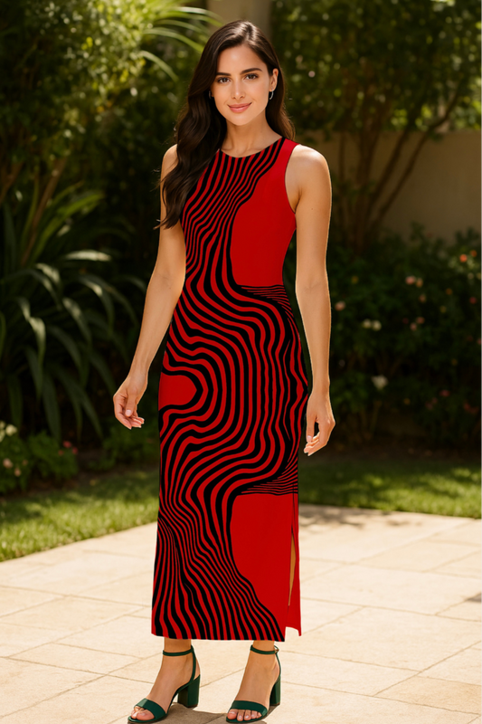 Red Lady Snug Dress